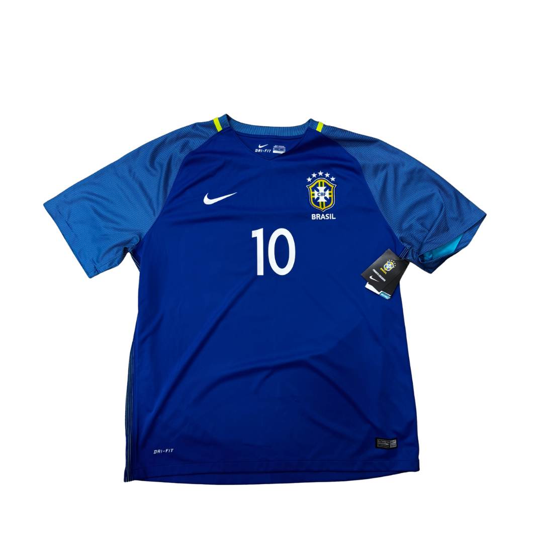 Brazil 2017/2018 Away Kit Neymar BNWT XL