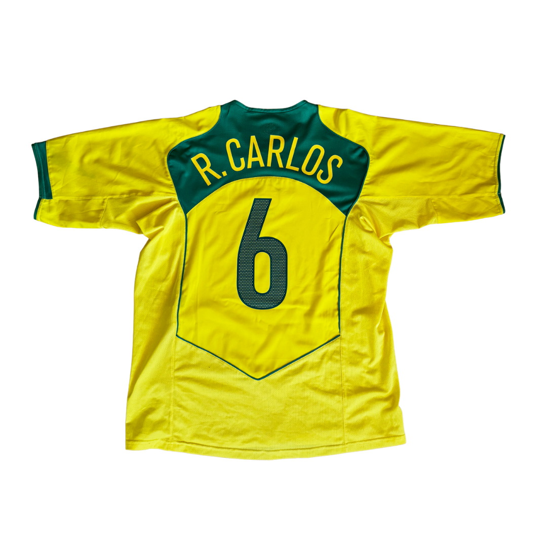 Brazil 2004/2005 Home Jersey Roberto Carlos XL