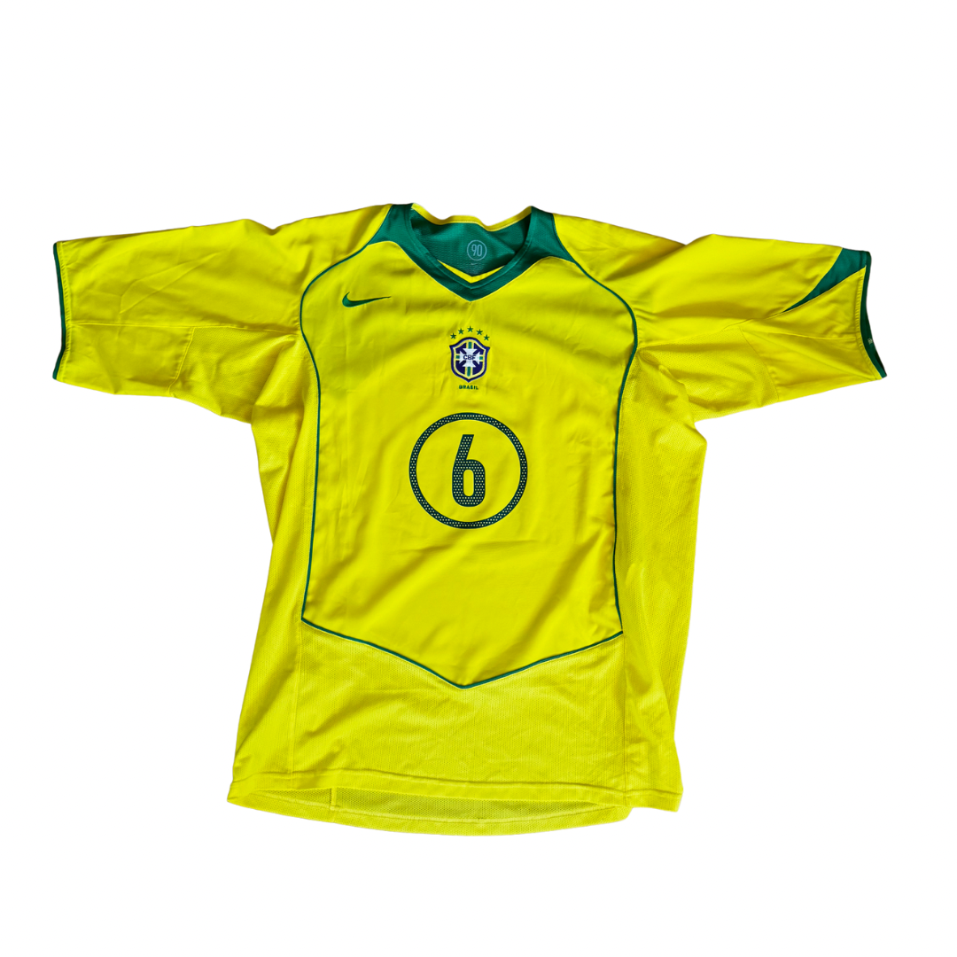 Brazil 2004/2005 Home Jersey Roberto Carlos XL