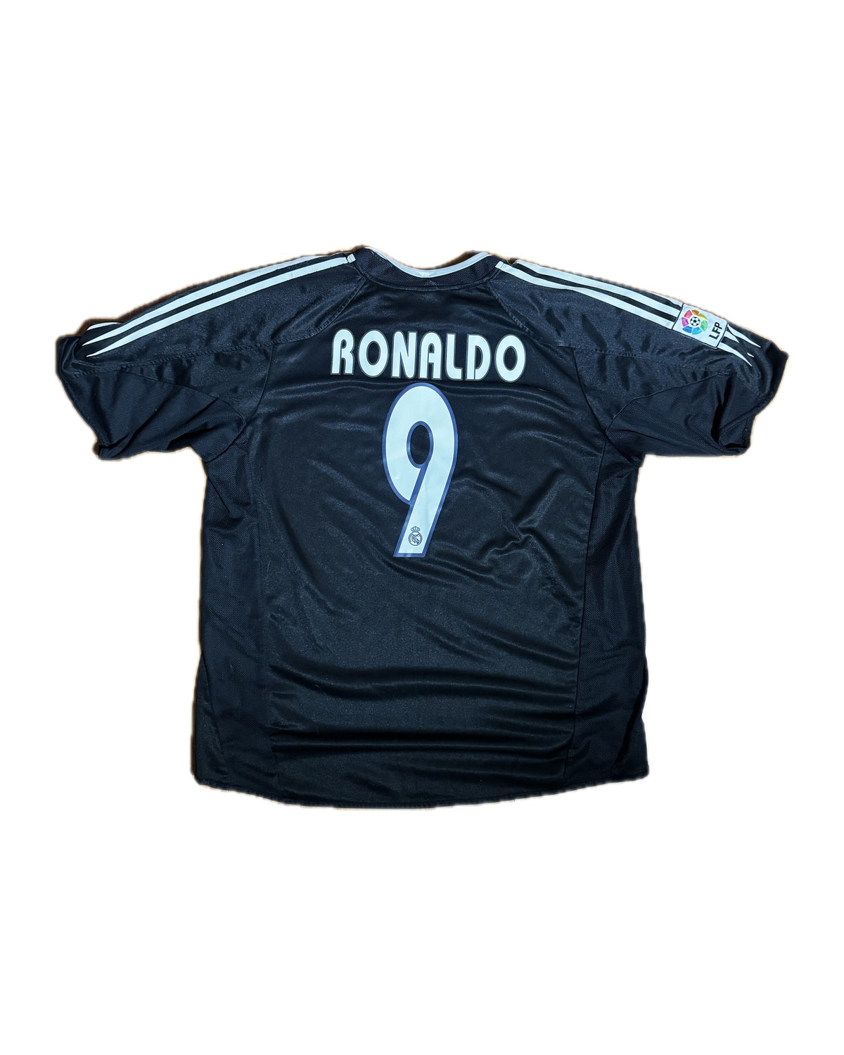 Real Madrid 2004/05 away jersey, back with Ronaldo 9