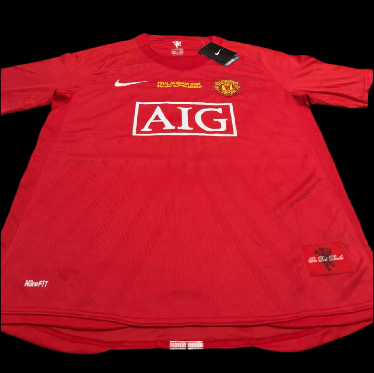 Retro 07/08 Manchester United Ronaldo Moscow final jersey