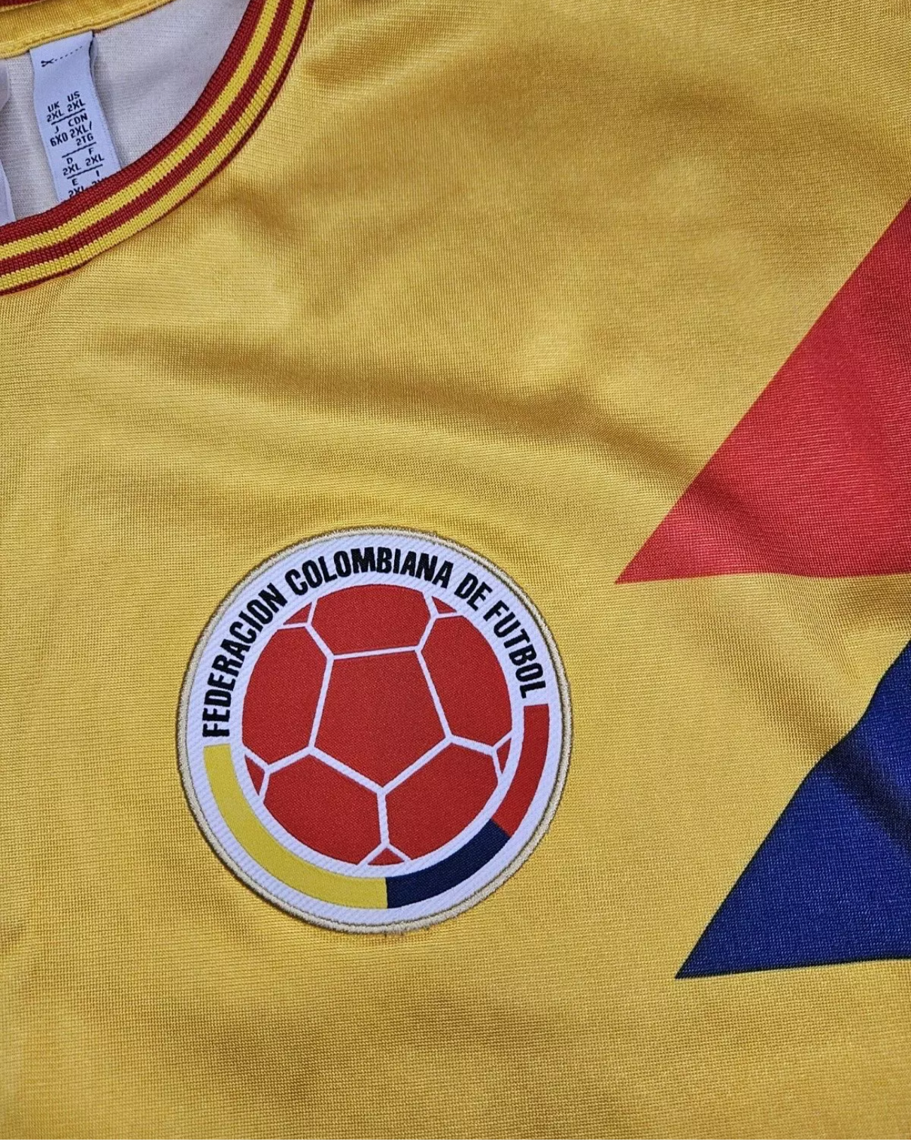 Colombia 1990 World Cup Retro Jersey