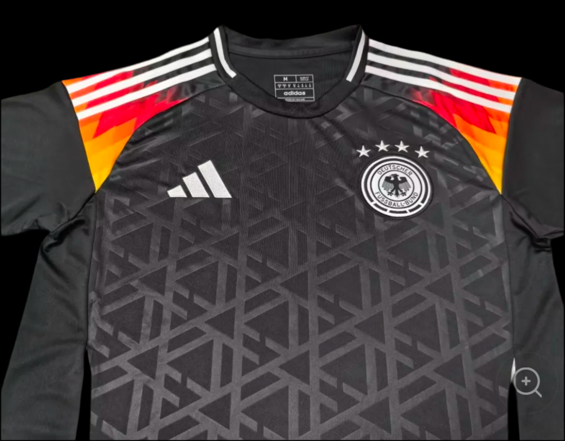 Germany 2024/2025 Away Black fan jersey