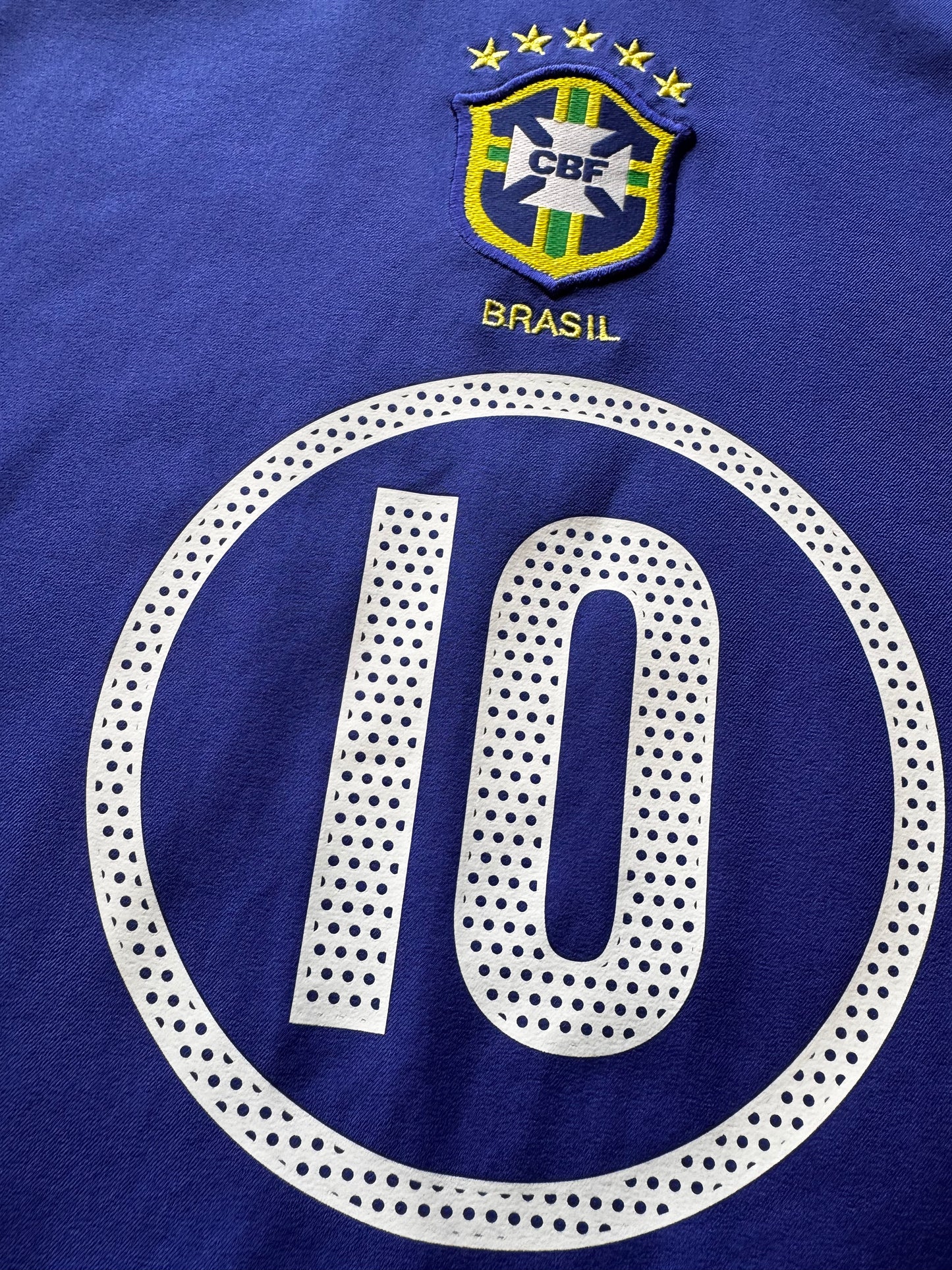 Brazil 2004/2005 Away Jersey Ronaldinho #10 Authentic