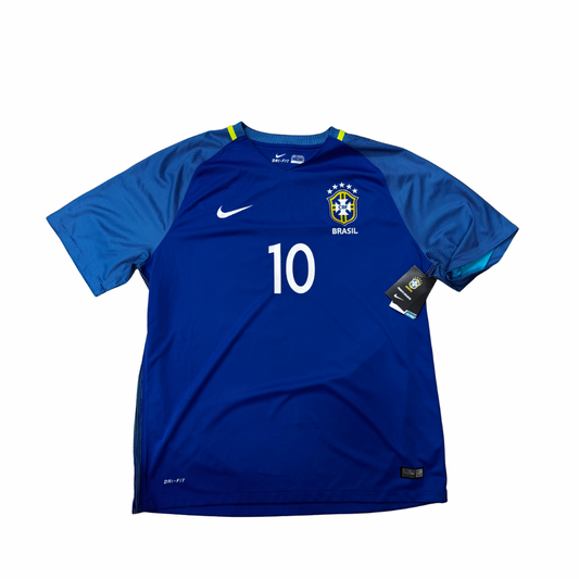 Brazil 2017/2018 Away Kit Neymar BNWT XL