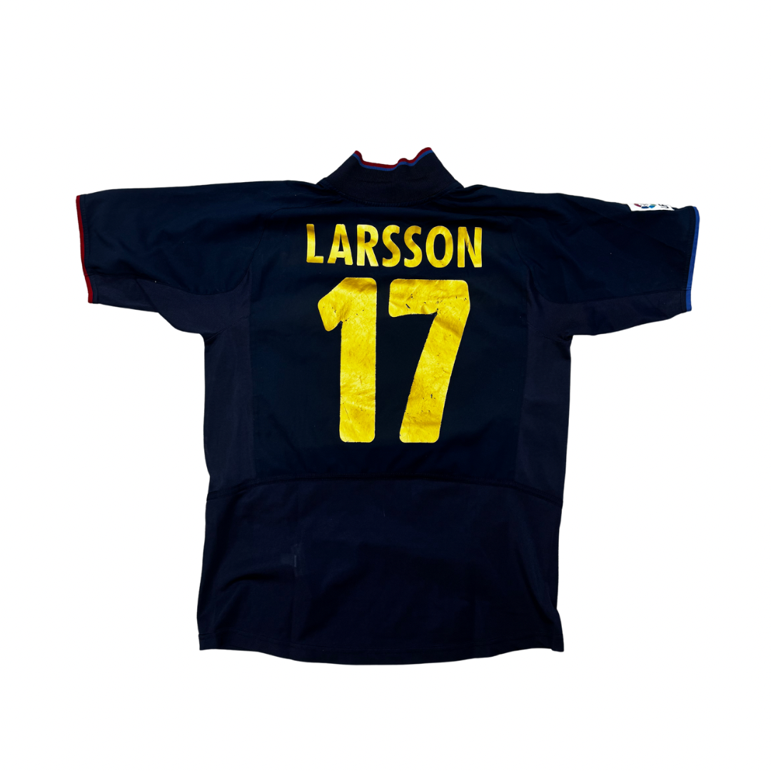 Barcelona 2003/2004 3rd kit Youth XL Henrik Larsson