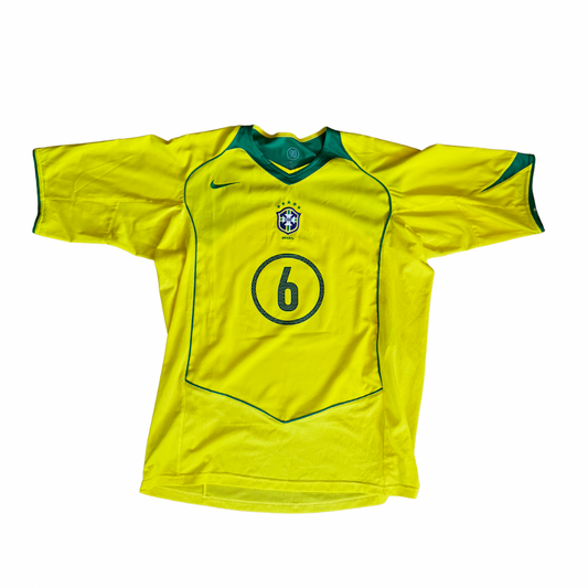 Brazil 2004/2005 Home Jersey Roberto Carlos XL