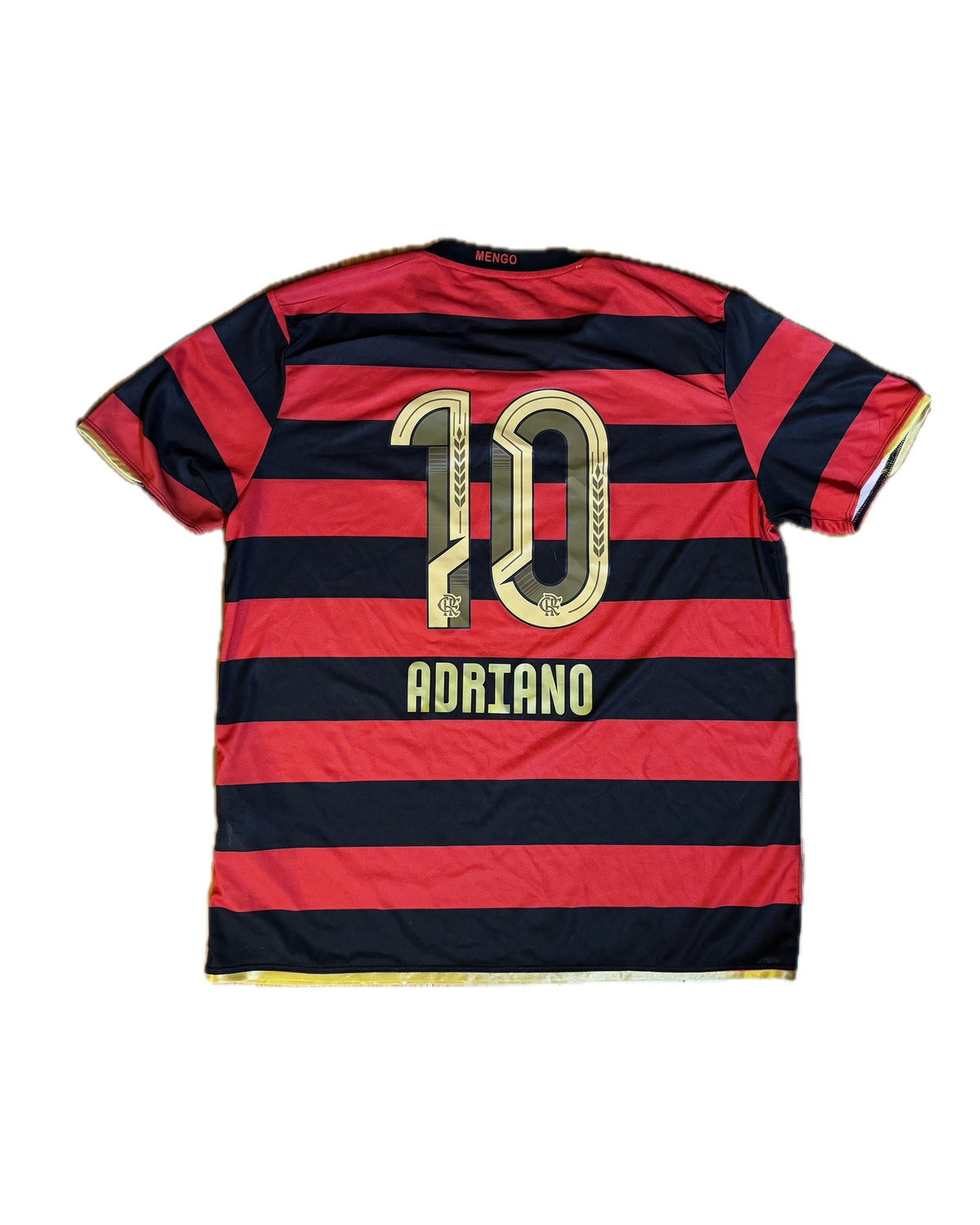 Flamengo retro home jersey back, Adriano 10